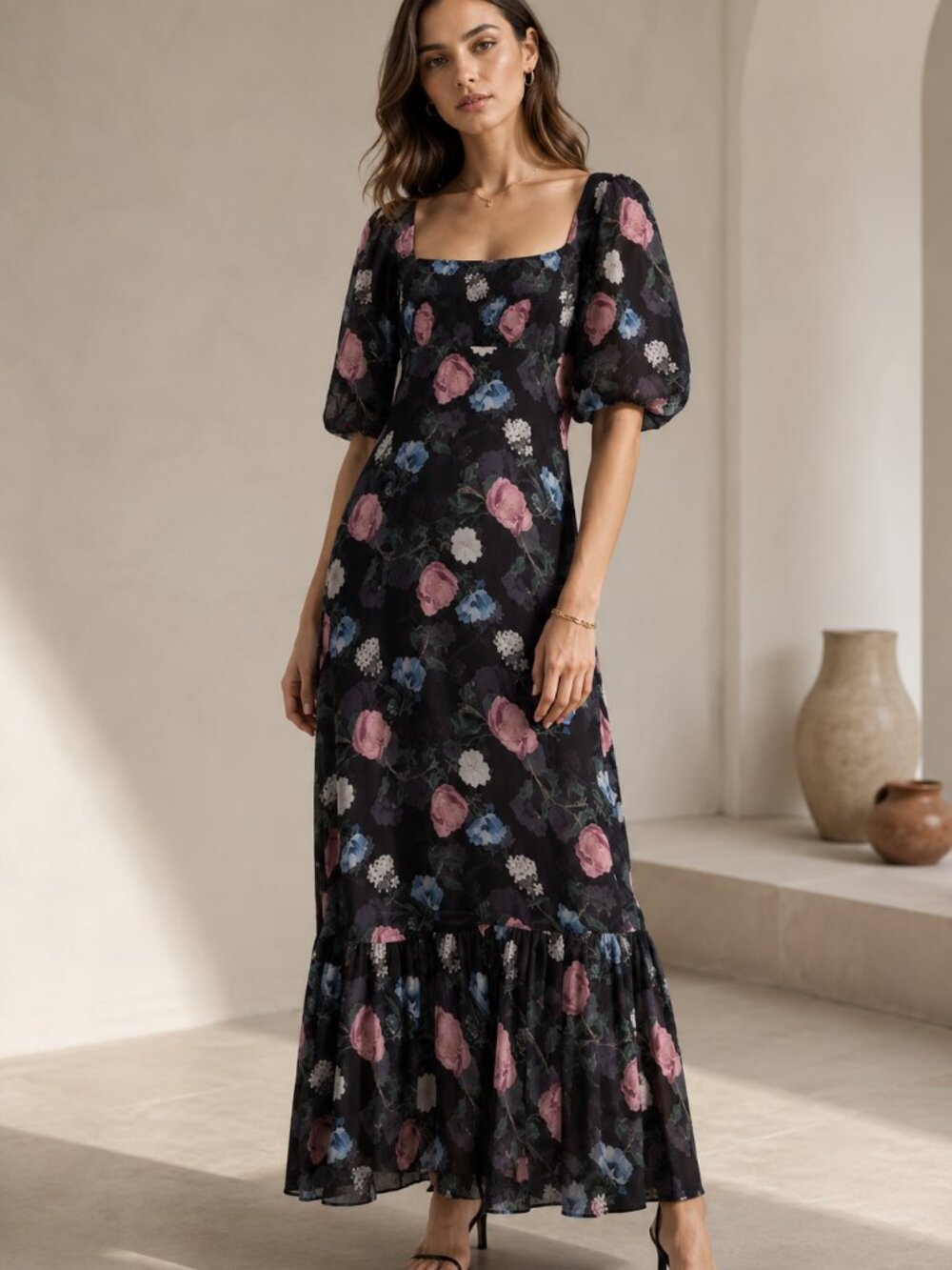 Nicholas Silk Maxi Dress Size 12